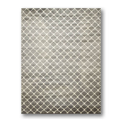 8x10 Gray, , Color Hand Knotted All-Over 100% Wool Modern Oriental Rug