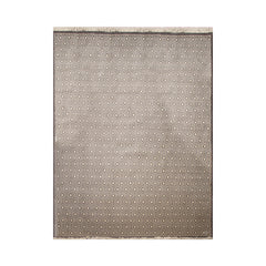 9x12 Gray, dark Grey, Color Hand Knotted All-Over 100% Wool Contemporary Oriental Rug