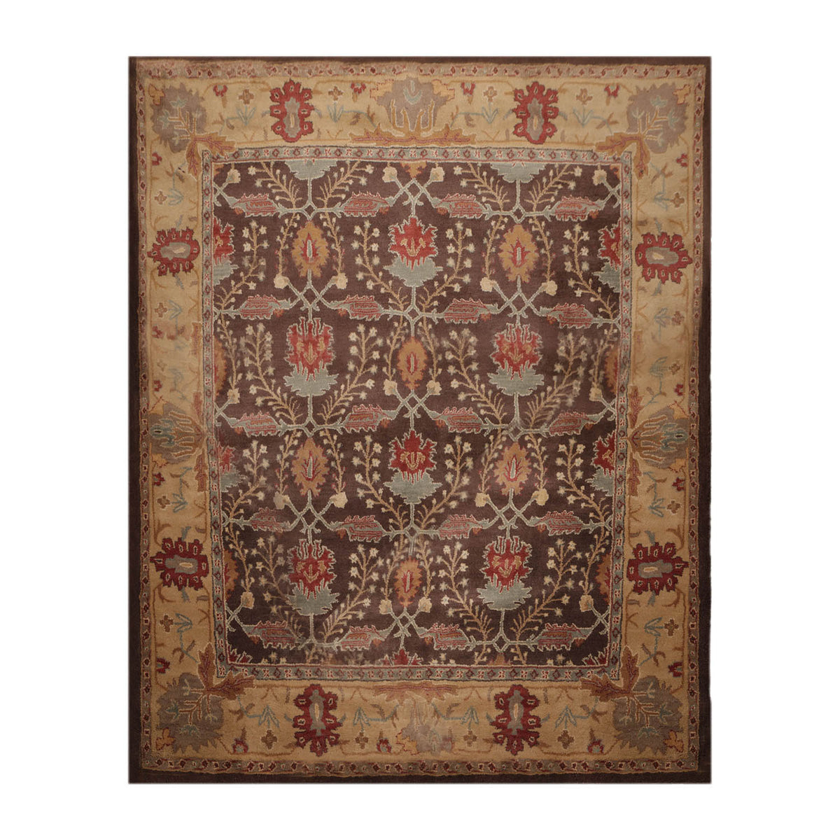 Multi Sizes Hand-Tufted Arts & Craft Wool Area Rug Brown, Beige