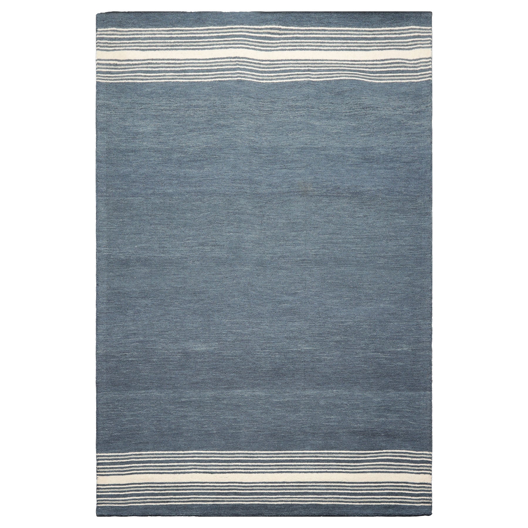 Multi Size Gray Ivory Color Hand Tufted Geometric Wool Modern Oriental Rug