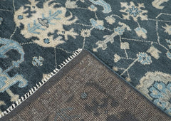 8x10 Slate, Gray, Beige Color Hand Knotted Oushak Wool Arts & Crafts Oriental Rug