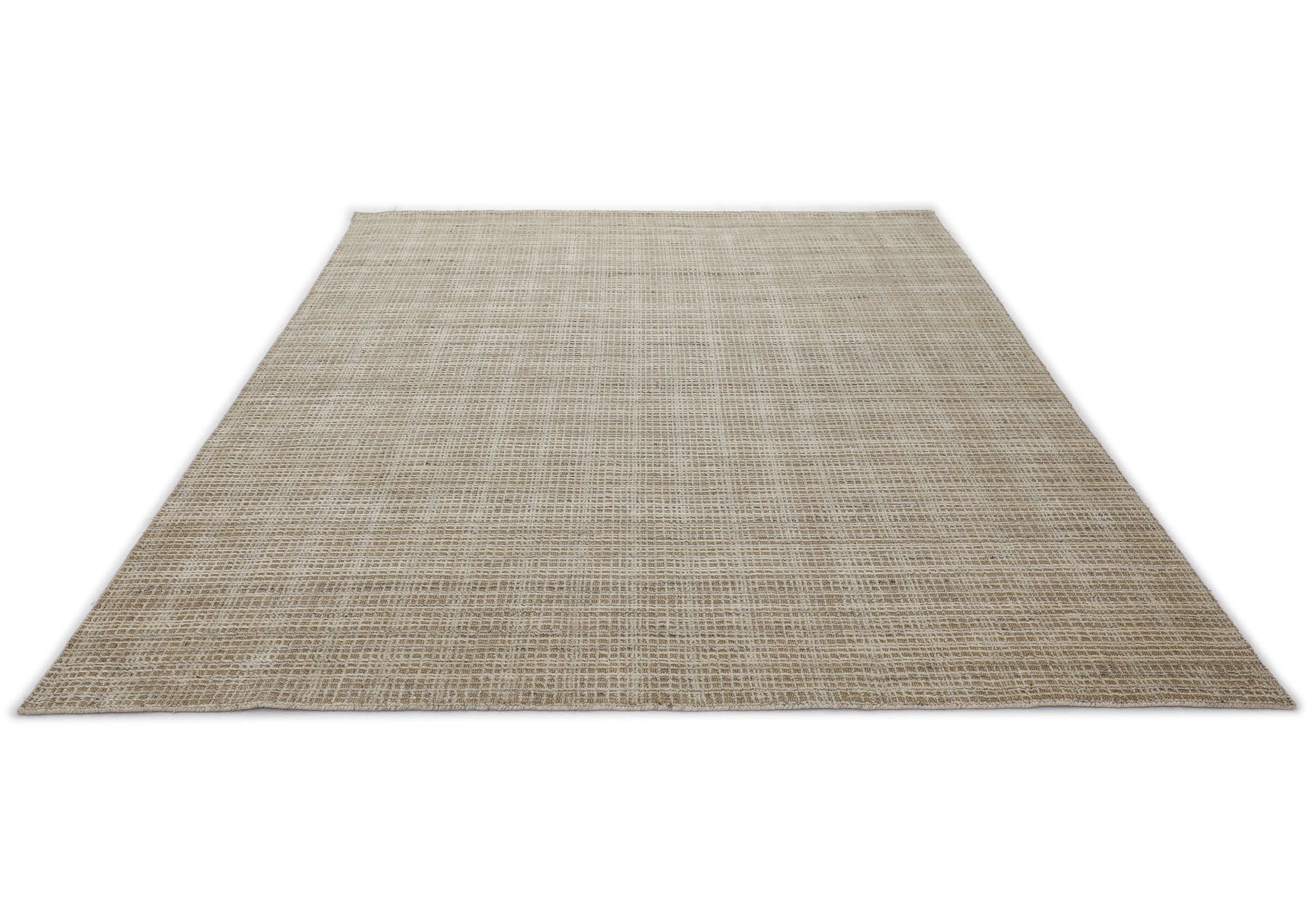8x10 Tan, Beige, Color Hand Loomed  Wool & Jute Modern & Contemporary Oriental Rug