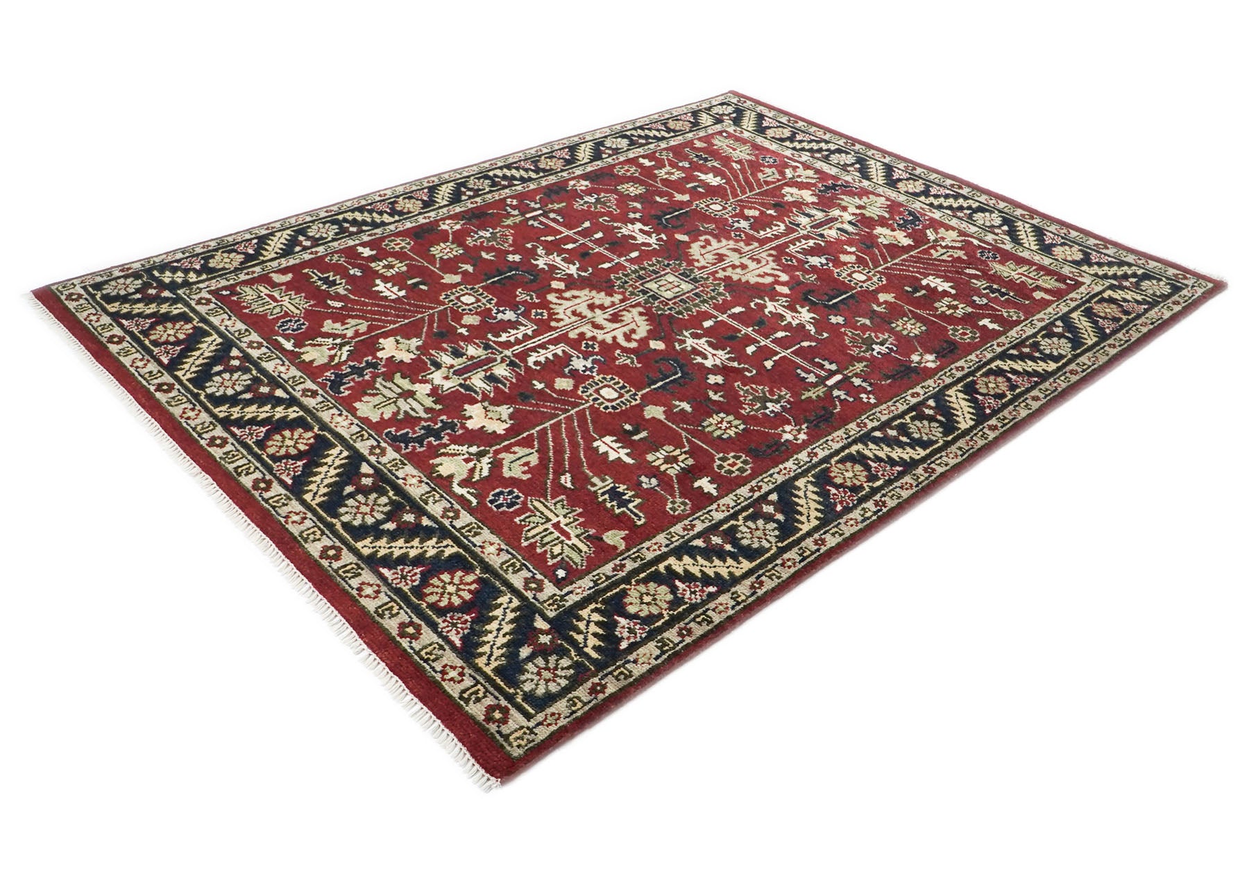 8x10 Rust, Gray, Beige Color Hand Knotted Oushak Wool Traditional Oriental Rug