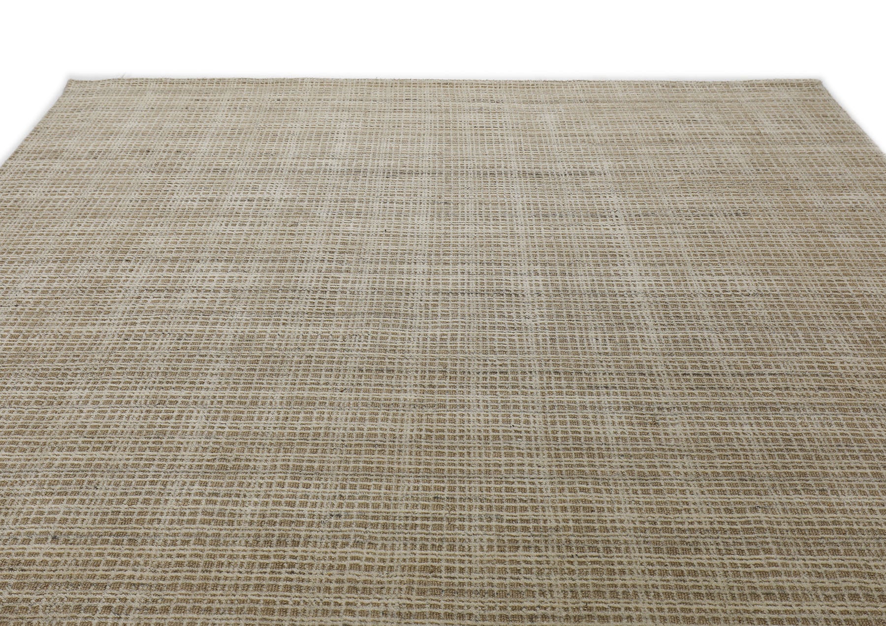 8x10 Tan, Beige, Color Hand Loomed  Wool & Jute Modern & Contemporary Oriental Rug