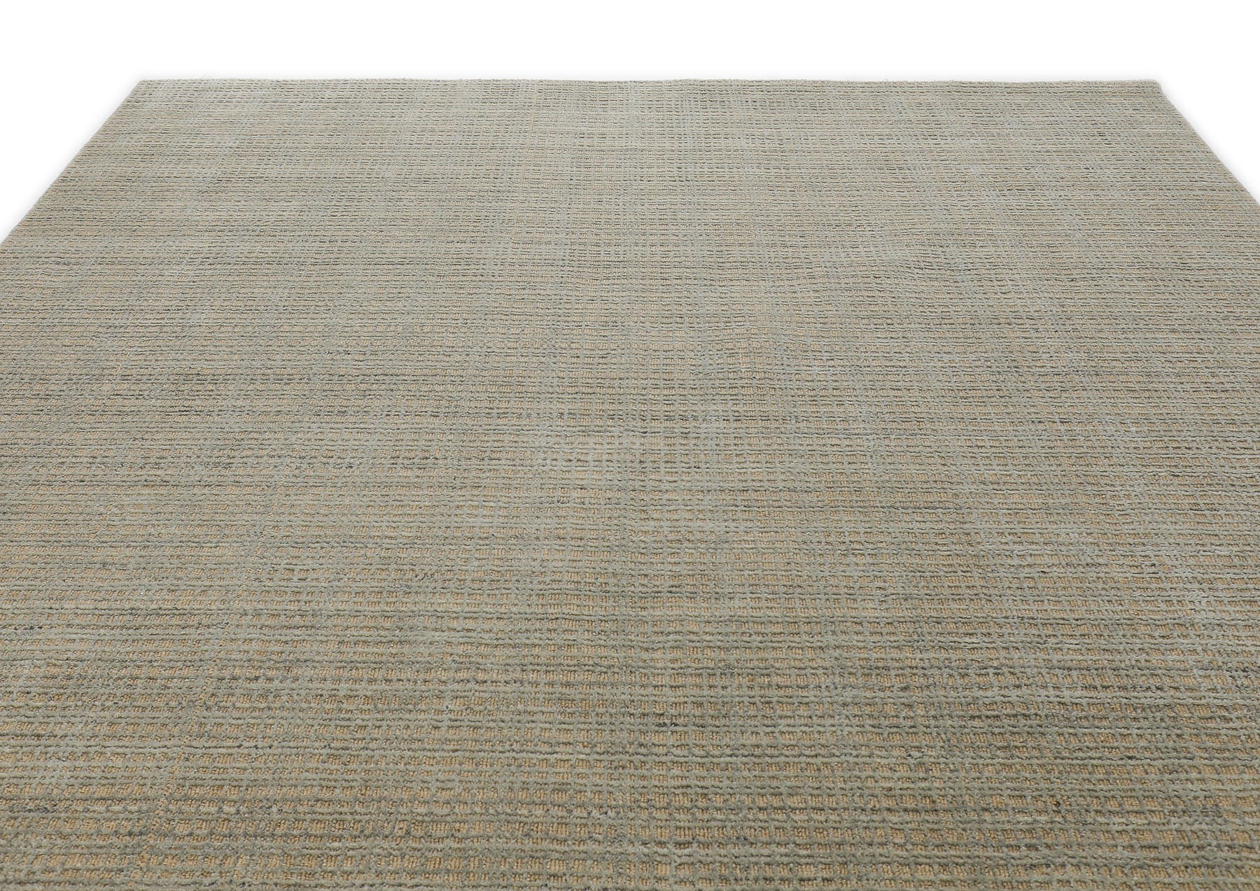 8x10 Tan, Gray, Color Hand Loomed  Wool & Jute Modern & Contemporary Oriental Rug