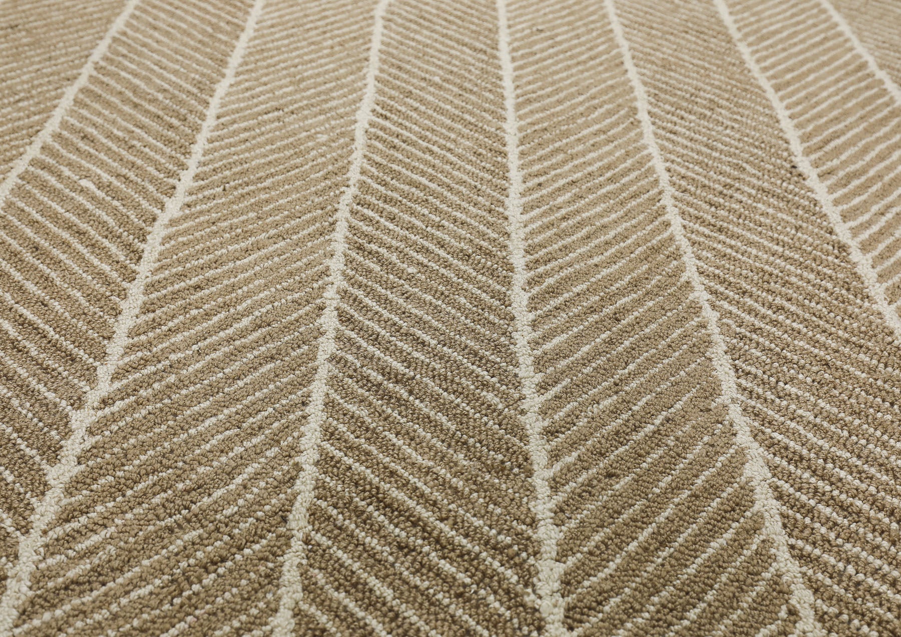 Multi Size Tan Beige Color Hand Hooked Leaf Jute loop Contemporary Oriental Rug