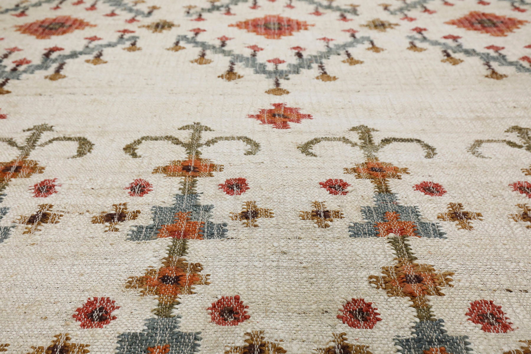 Multi Size Beige Rust Brown Color Hand Woven Kilim Jute Southwestern Oriental Rug