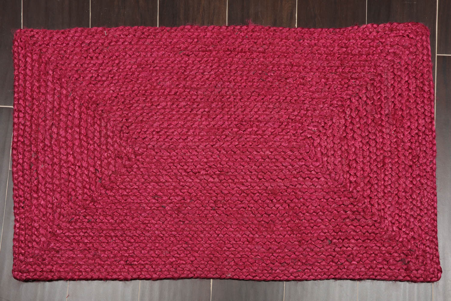 2x3 Multi, , Color Hand Braided Geometric Jute||Natural Fiber Natural Fibers Oriental Rug