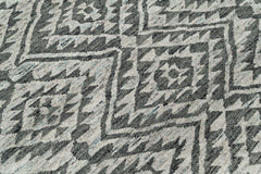 Dark Gray 4'1''x5'11'' Oushak Southwestern Hand Knotted Wool Oriental Area Rug