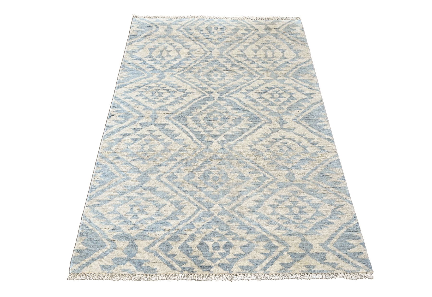 Gray Multi Size Oushak Southwestern Hand Knotted Wool Oriental Area Rug