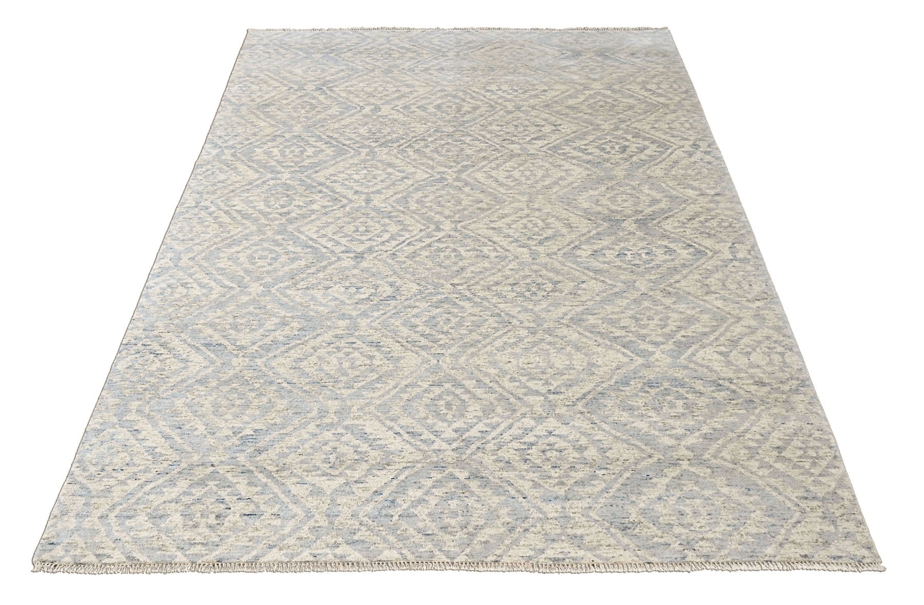 Gray Multi Size Oushak Southwestern Hand Knotted Wool Oriental Area Rug