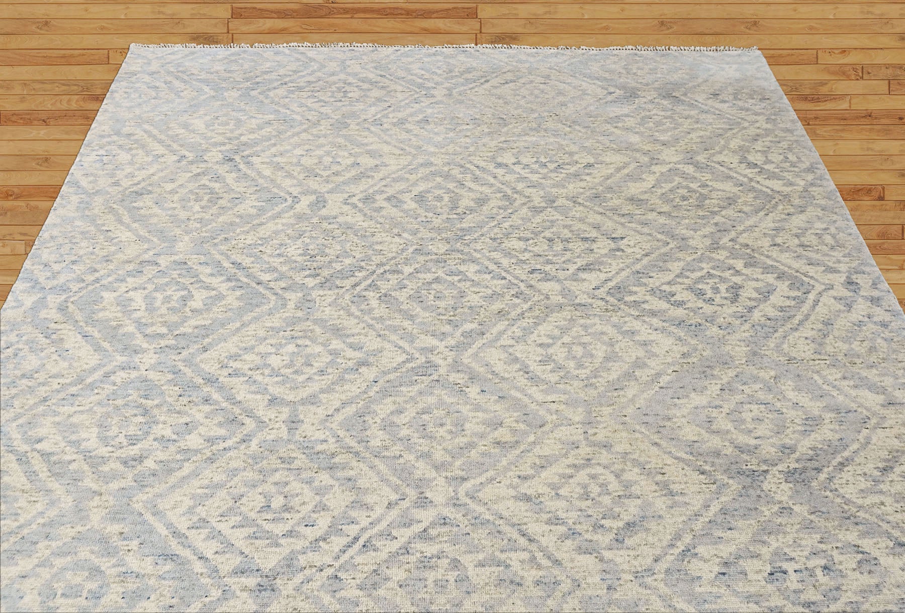 Gray Multi Size Oushak Southwestern Hand Knotted Wool Oriental Area Rug