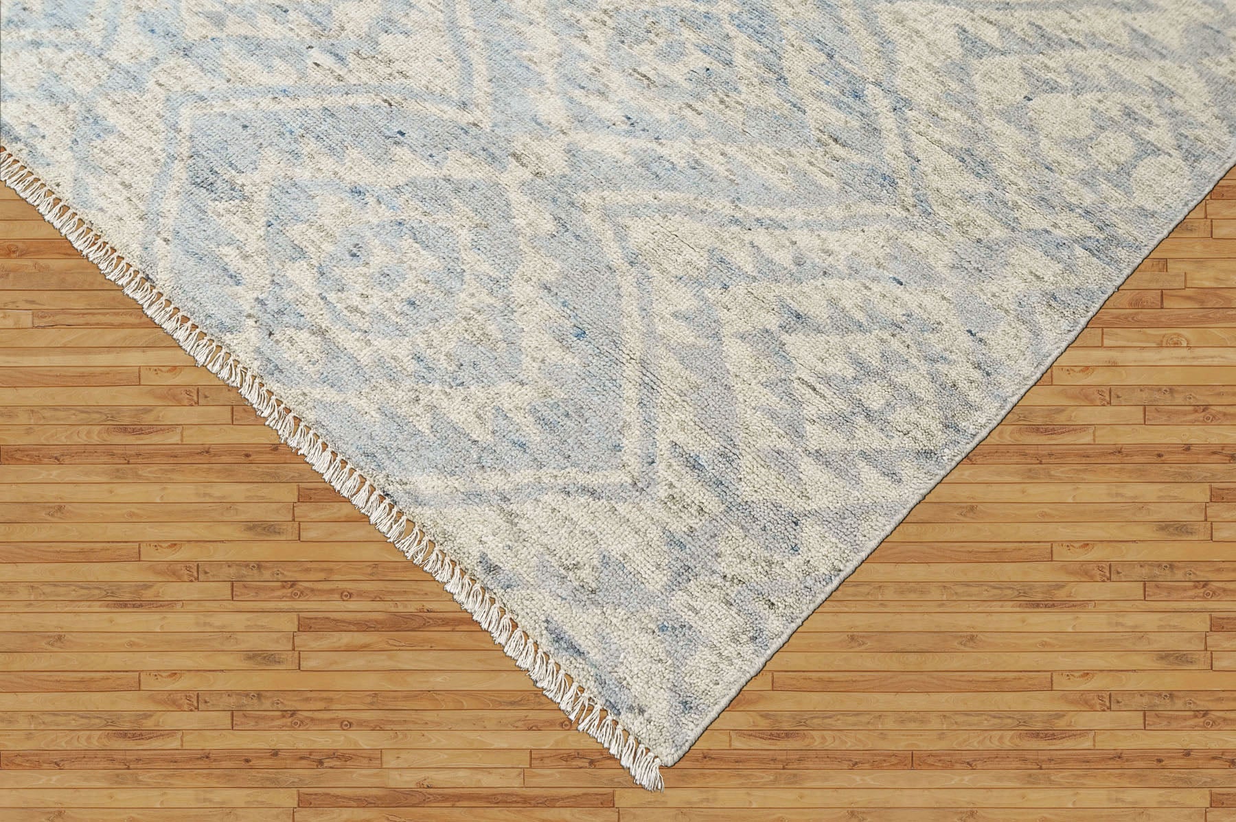 Gray Multi Size Oushak Southwestern Hand Knotted Wool Oriental Area Rug