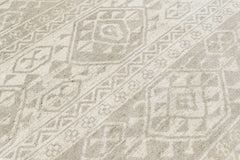 Beige 3'11''x5'10'' Oushak Southwestern Hand Knotted Wool Oriental Area Rug