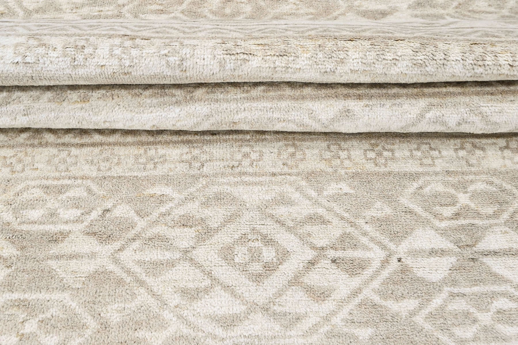 Tone on Tone Gray Multi Size Oushak Southwestern Hand Knotted Wool Oriental Area Rug