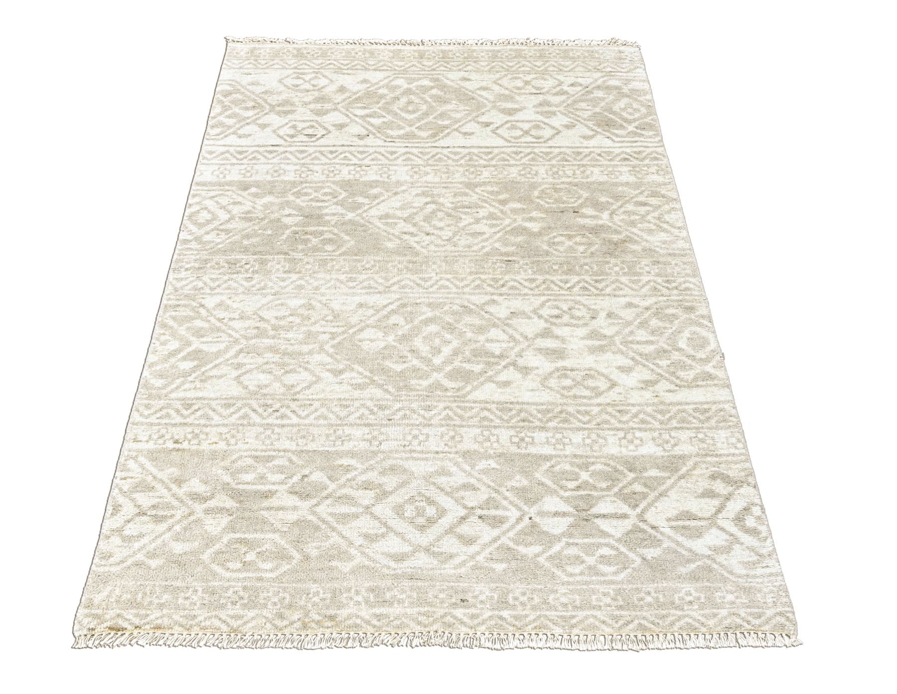 Tone on Tone Gray Multi Size Oushak Southwestern Hand Knotted Wool Oriental Area Rug