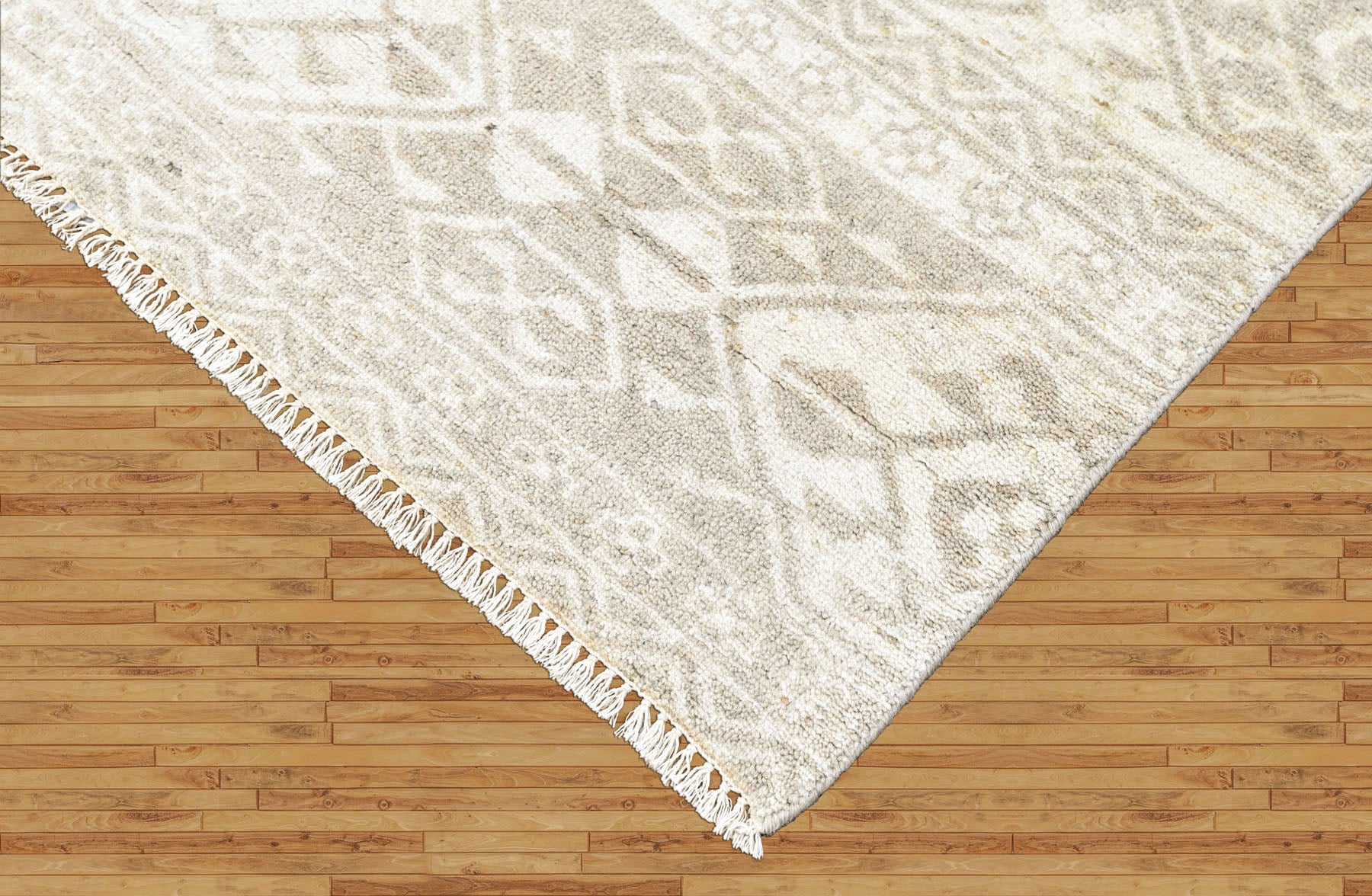 Tone on Tone Gray Multi Size Oushak Southwestern Hand Knotted Wool Oriental Area Rug