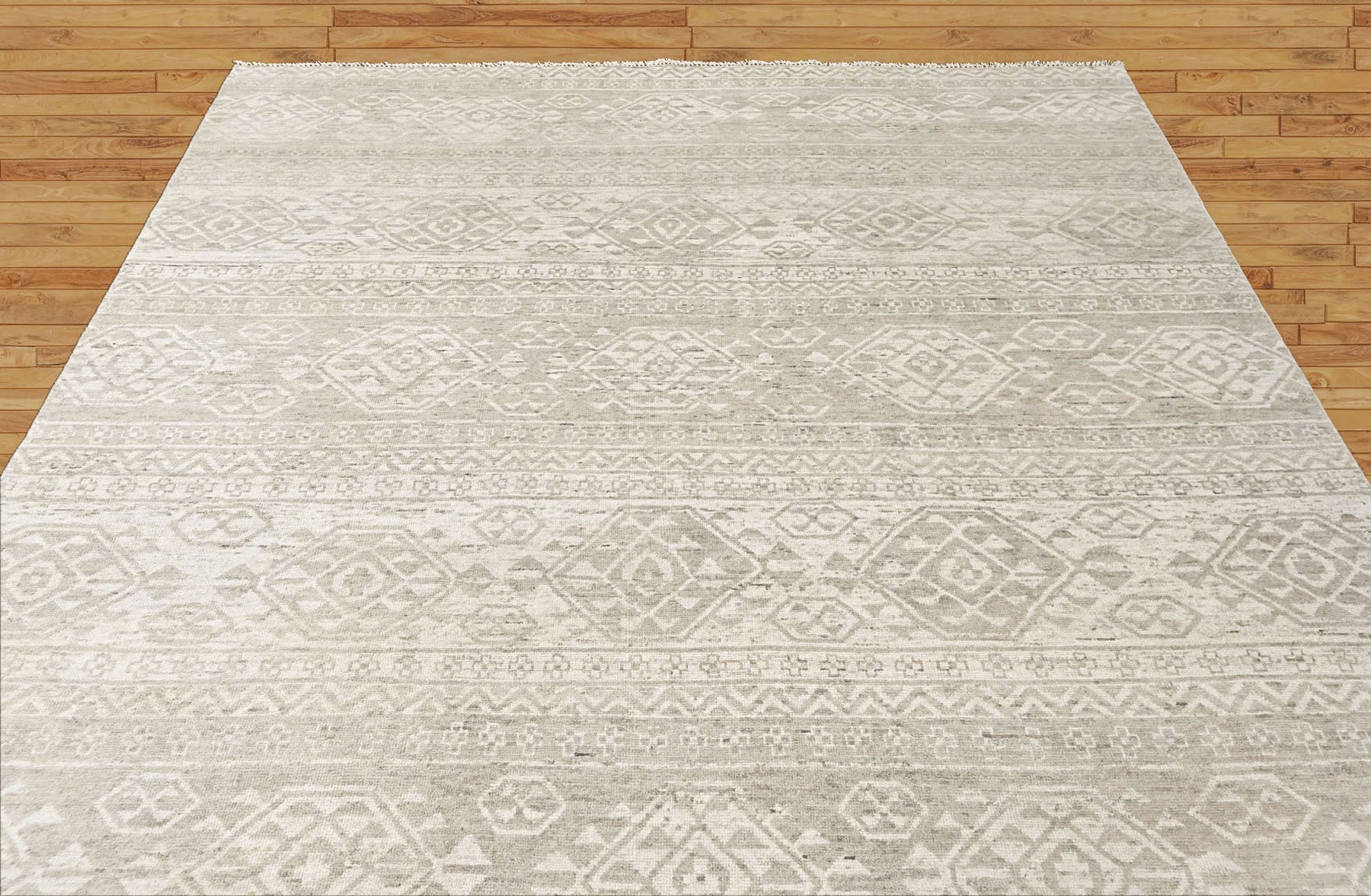 Tone on Tone Gray Multi Size Oushak Southwestern Hand Knotted Wool Oriental Area Rug