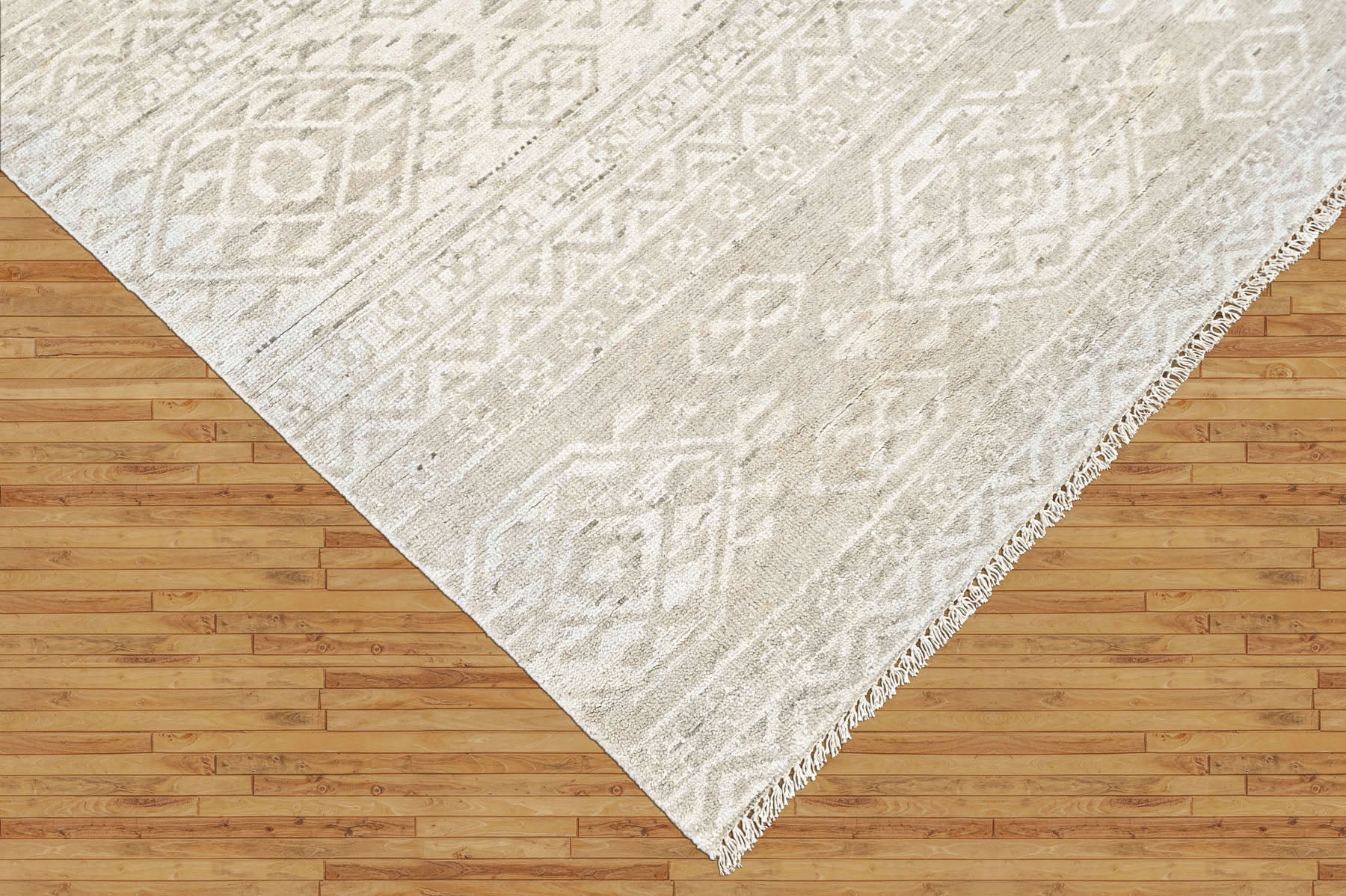 Tone on Tone Gray Multi Size Oushak Southwestern Hand Knotted Wool Oriental Area Rug