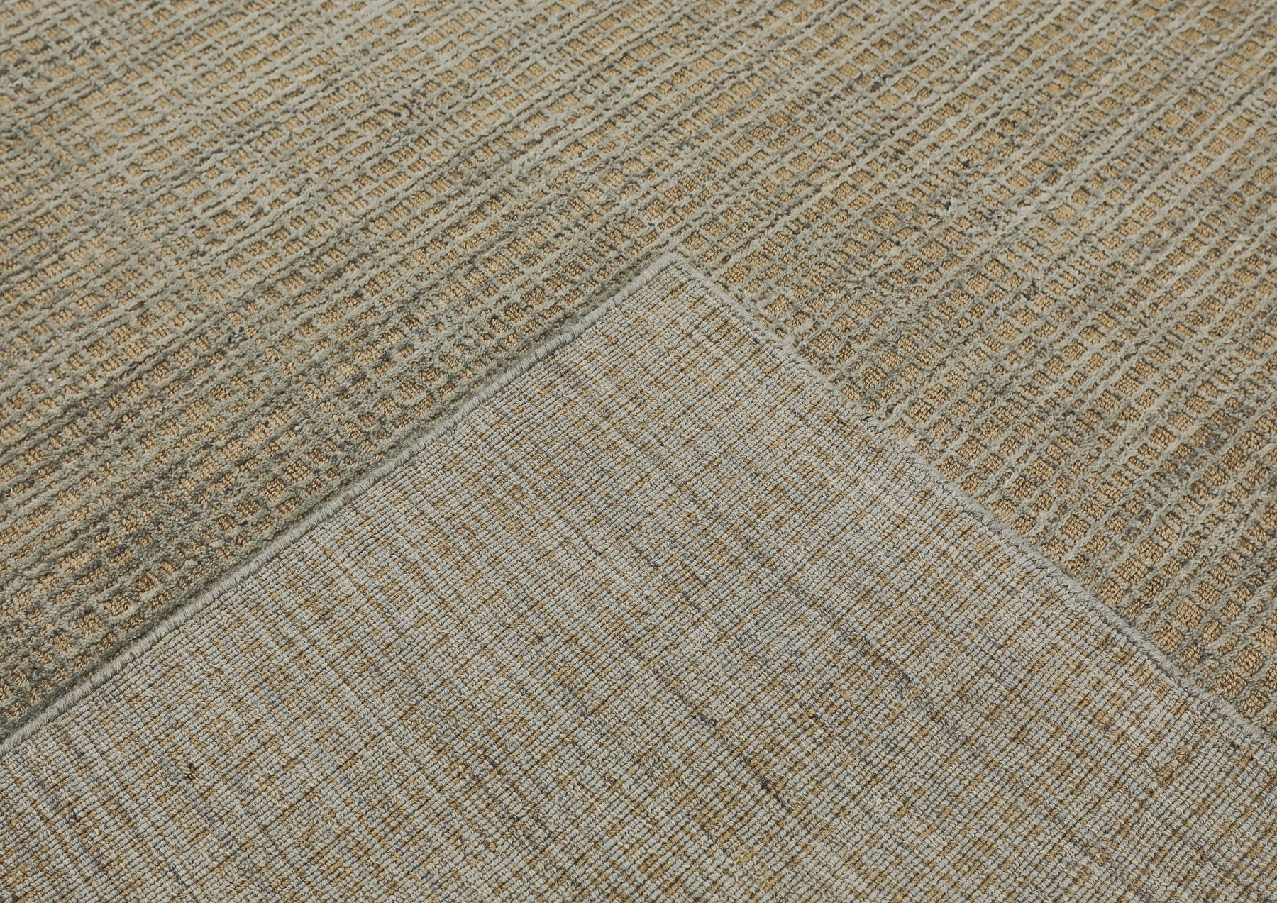 8x10 Tan, Gray, Color Hand Loomed  Wool & Jute Modern & Contemporary Oriental Rug