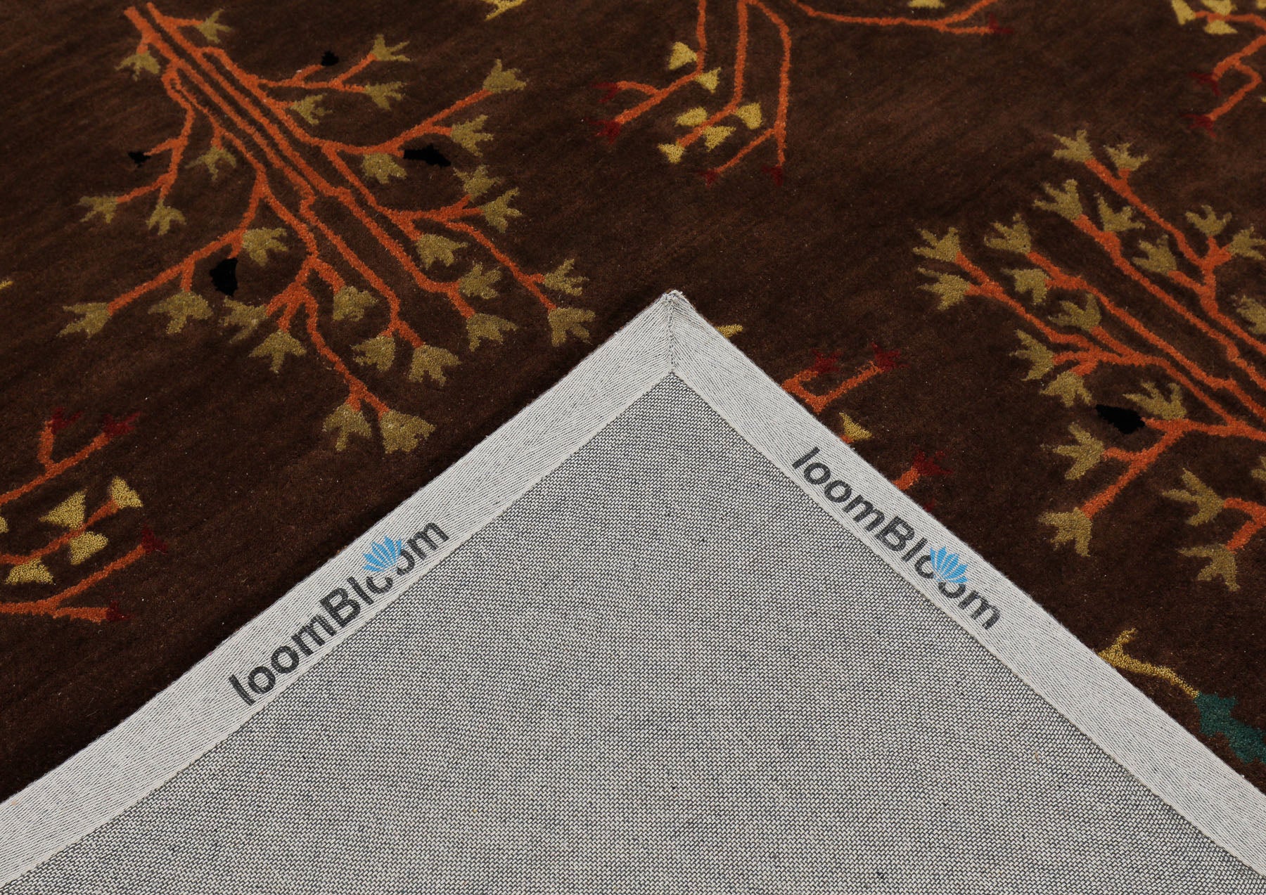 Multi Size Chocolate Pistachio Black Color Hand Tufted  Wool  Oriental Rug