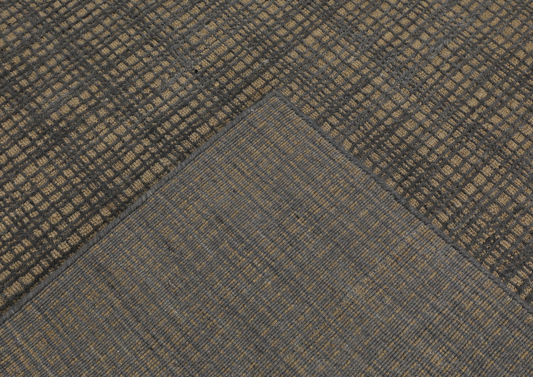 8x10 Tan, Dark gray, Color Hand Loomed  Wool & Jute Modern & Contemporary Oriental Rug