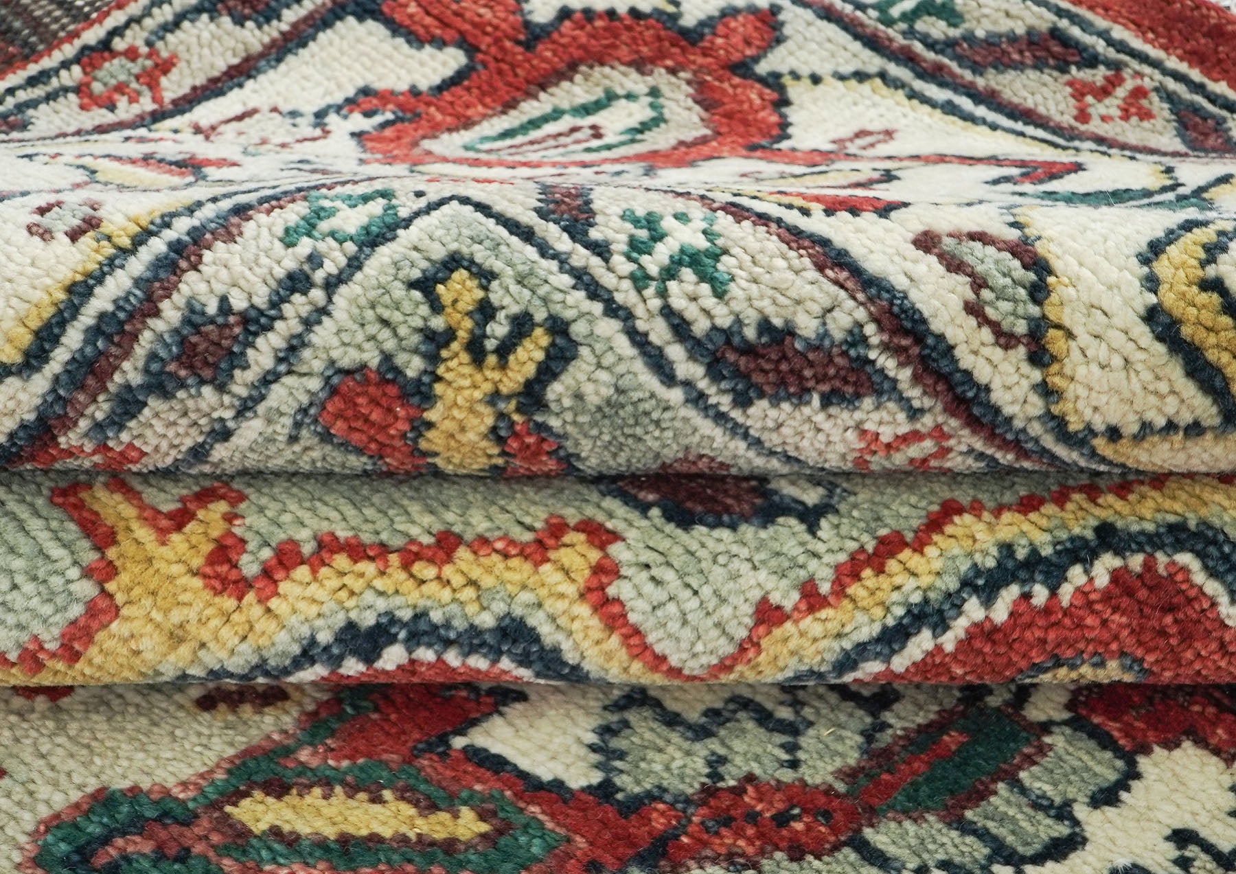 10x14 Rust, Red, Ivory Color Hand Knotted Oushak Wool  Oriental Rug