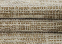 8x10 Tan, Ivory, Color Hand Loomed  Wool & Jute Modern & Contemporary Oriental Rug