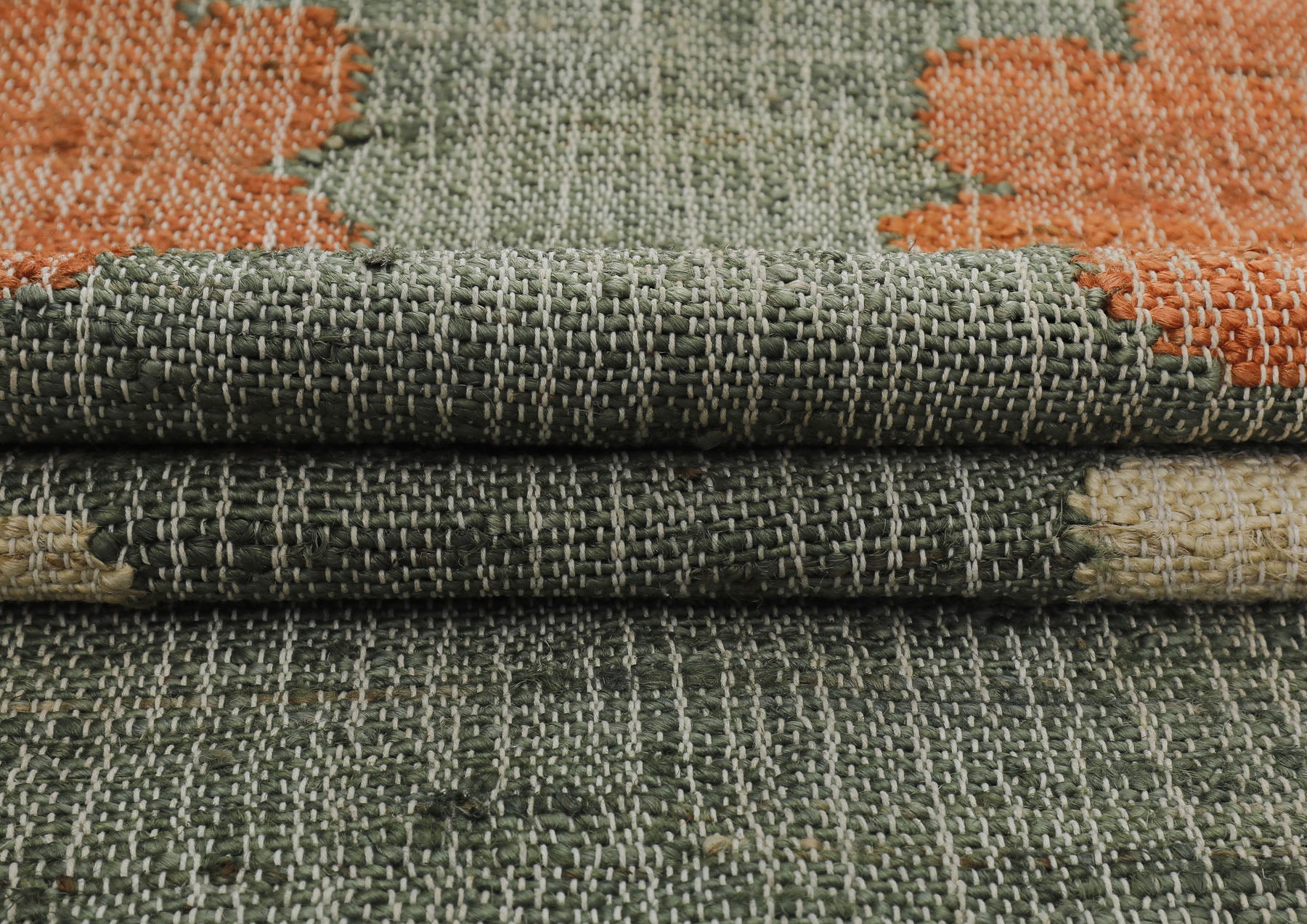 Multi Size Gray Moss Ivory Color Hand Woven Kilim Jute Traditional Oriental Rug