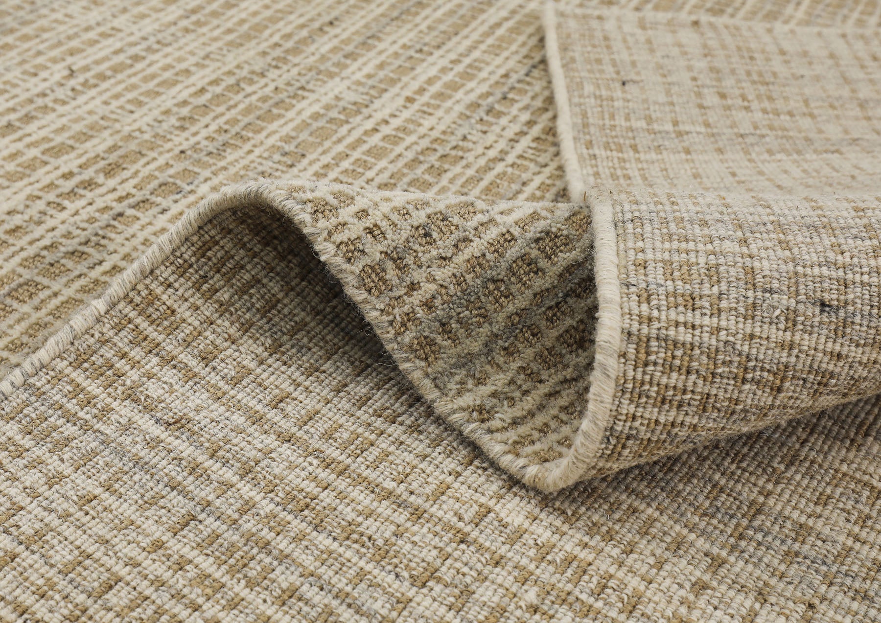 8x10 Tan, Beige, Color Hand Loomed  Wool & Jute Modern & Contemporary Oriental Rug