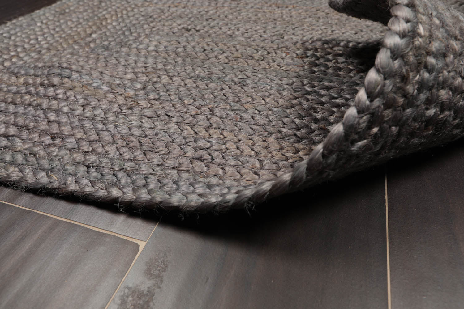 2x3 Multi, , Color Hand Braided Geometric Jute||Natural Fiber Natural Fibers Oriental Rug