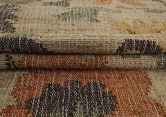 Multi Size Beige Sage Peach Color Hand Woven Kilim Jute Traditional Oriental Rug