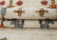 Multi Size Beige Rust Brown Color Hand Woven Kilim Jute Southwestern Oriental Rug