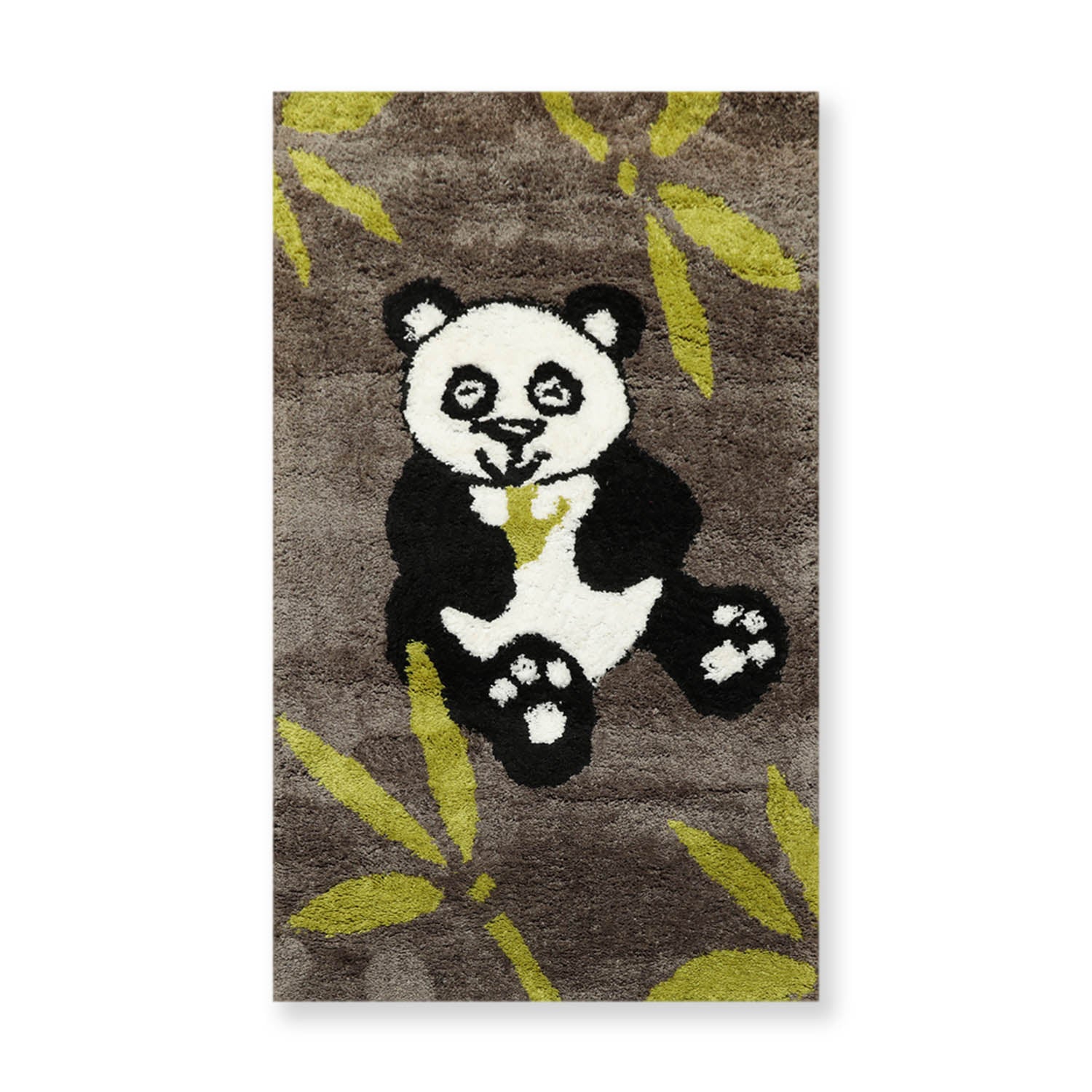 3x5 Gray, Black, White Color Hand Tufted Oriental Area Rug Polyster/Cotton Blend Novelty Oriental Rug