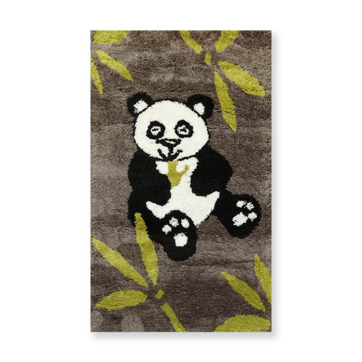 3x5 Gray, Black, White Color Hand Tufted Oriental Area Rug Polyster/Cotton Blend Novelty Oriental Rug