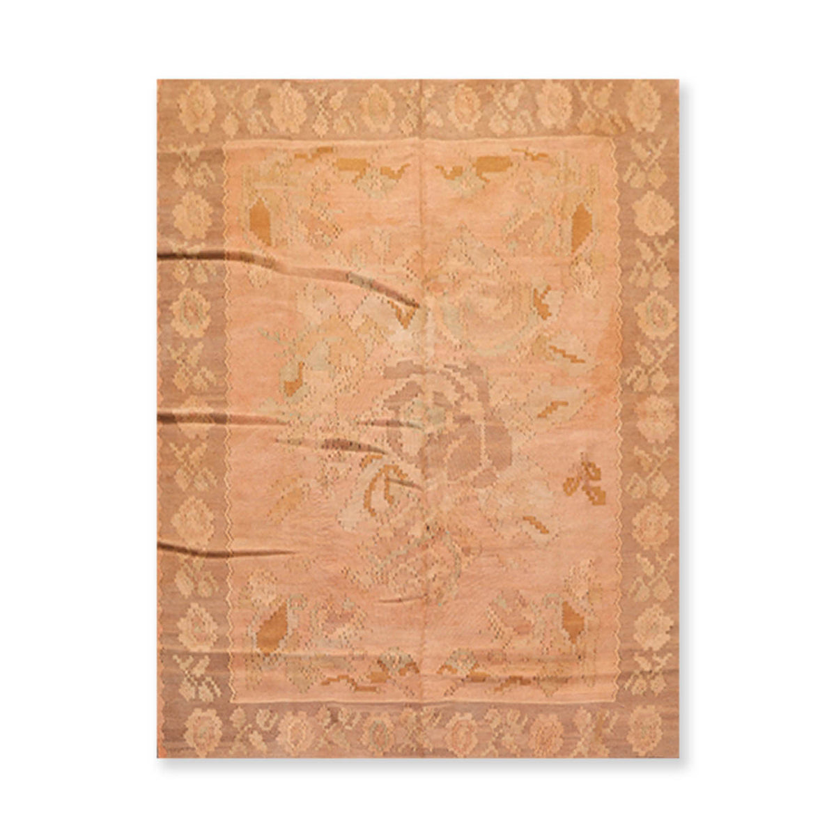 5x7 Rust, Brown, Gray Color Hand Knotted All-Over 100% Wool Traditional-Persian/Oriental Oriental Rug