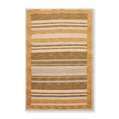 3x5 Beige, Sage, Gold Color Hand Knotted All-Over 100% Wool Contemporary Oriental Rug