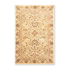 3x5 Tan, Brown, Gray Color Hand Tufted Oriental New Zealand Wool & Silk||Wool||Silk Traditional Oriental Rug