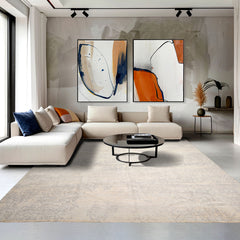 9x12 Gray, , Color Hand Knotted Antique Reproduction 100% Wool Modern Oriental Rug