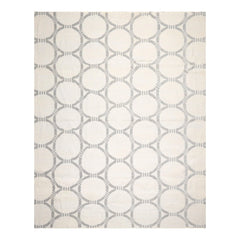 9'4" x 12'2" Hand Knotted Wool Contemporary High Low Pile Oriental Area Rug Tone on Tone Gray