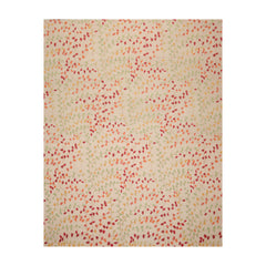 8x10 Beige, Orange, Rust Color Hand Knotted Floral 100% Wool Transitional Oriental Rug
