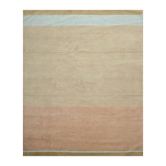 8x10 Multi, Taupe, Blue Color Hand Knotted Tibetan 100% Wool Modern Oriental Rug
