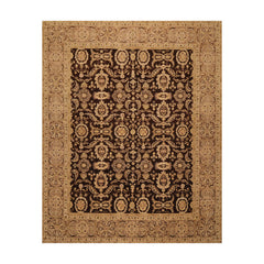 8x10 Brown, Brown, Beige Color Hand Knotted All-Over 100% Wool Traditional-Persian/Oriental Oriental Rug
