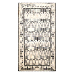 3x5 Cream, Gray, Black Color Hand Knotted All-Over 100% Wool Modern Oriental Rug