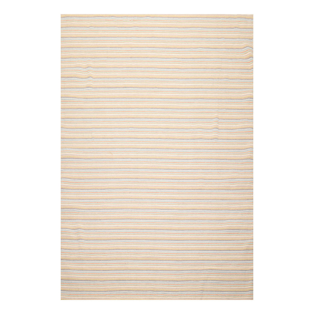 8x10 Beige, Taupe, Gray Color Hand Knotted All-Over 100% Wool Modern Oriental Rug