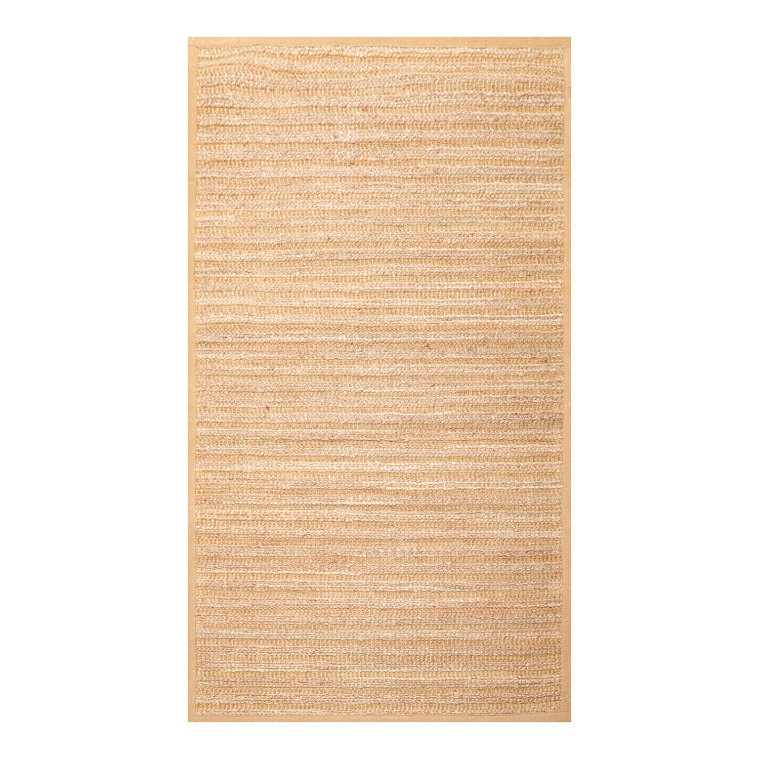 5x8 Natural, , Color Hand Tufted All-Over 100% Wool Modern Oriental Rug