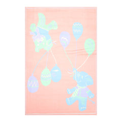 5x7 Coral, Green, Turquoise Color Machine Made All-Over 100% Wool Traditional Oriental Rug