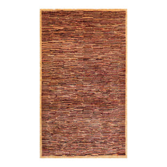 4x6 Gold, Rust, Beige Color Hand Knotted All-Over 100% Wool Traditional Oriental Rug