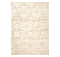 8x10 Tone on Tone Beige, , Color Hand Tufted All-Over 100% Wool Modern Oriental Rug