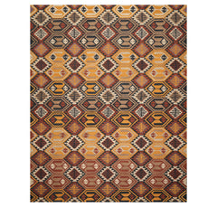 Multi Size Gold Rust Charcoal Color Hand Tufted All-Over 100% Wool Modern Oriental Rug